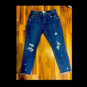 Size 16 Long length mom jeans. Only worn once, in great condition.